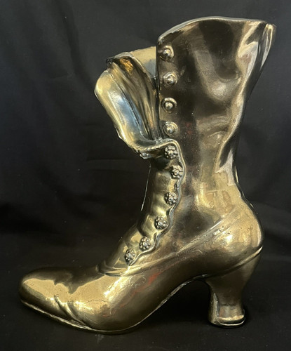 Heavy vintage brass boot - heavy,
