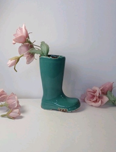 Vtg mini ceramic rain - mini, boot