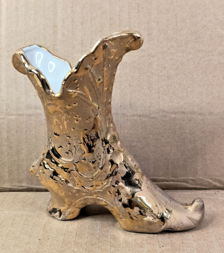 Kingwood ceramics gold boot - kingwood,