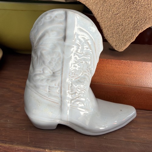 Frankoma pottery boot - pottery,